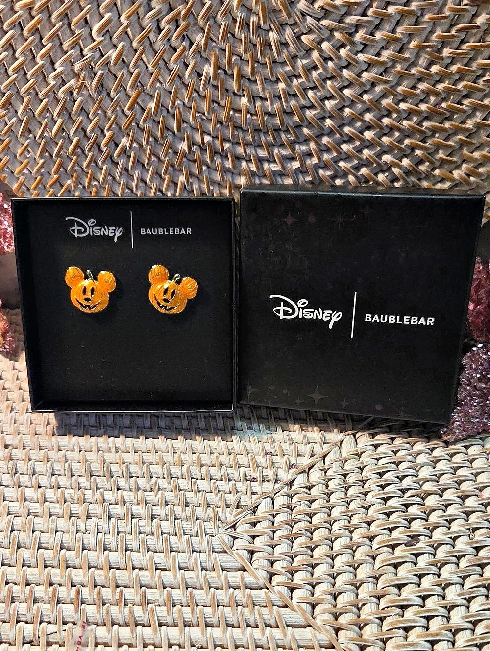 BaubleBar Disney x BaubleBar Mickey Mouse Pumpkin Earrings Gold